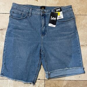 Lee Classic Blue Denim Cut-Off Shorts